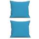 Set 2 Perne decorative patrate, 40x40 cm, pentru canapele, pline cu Puf Mania Relax, culoare albastru