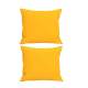 Set 2 Perne decorative patrate, 40x40 cm, pentru canapele,  pline cu Puf Mania Relax, culoare galben