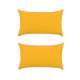 Set doua perne decorative dreptunghiulare Mania Relax, din bumbac, 50x70 cm, culoare galben