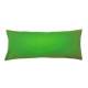 Perna cervicala dreptunghiulara, 50 x 20cm,  plina cu Puf Mania Relax, culoare verde