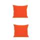 Set 2 Perne decorative patrate, 40x40 cm, pentru canapele, pline cu Puf Mania Relax, culoare orange