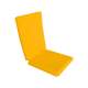 Perna decorativa pentru scaun de bucatarie cu spatar, dimensiune sezut 42x40 cm, spatar 42x50 cm, culoare galben