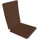 Perna decorativa pentru scaun de bucatarie cu spatar, dimensiune sezut 42x40 cm, spatar 42x50 cm, culoare maro