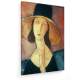 Tablou pe panza (canvas) - Amedeo Modigliani - Woman with large hat - 1917 AEU4-KM-CANVAS-74
