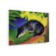 Tablou pe panza (canvas) - Franz Marc - Fox (Bluish black fox) - 1911 AEU4-KM-CANVAS-327