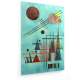 Tablou pe panza (canvas) - Wassily Kandinsky - Across and Up - Watercolour 1927 AEU4-KM-CANVAS-227