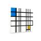 Tablou pe panza (canvas) - Piet Mondrian - Rhythm of the Straight Lines AEU4-KM-CANVAS-904