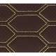 Material hexagon cu gaurele maro/cusatura bej COD: Y03MG MRA36-040621-60