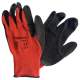 Mănuși de protecție fără cusături Topstrong Red, cu strat de latex, marimea L FMG-540138