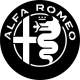 Decoratiune metalica de perete Krodesign Alfa Romeo, diametru 50 cm, negru, grosime 1.5 mm FMG-KRO-1048