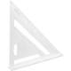 Echer tamplar/dulgher, aluminiu, triunghiular, cu picior, 180x4 mm, Richmann MART-C1326