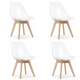 Set 4 scaune stil scandinav, Artool, Mark, PP, lemn, transparent, 49x42x82.5 cm MART-3752_1S