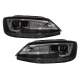 Faruri LED DRL compatibile cu VW Jetta Mk6 VI Non GLI (2011-2017) Semnal Dinamic Secvential Demon Bi-Xenon Design KTX3-HLVWJ6