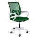 Scaun de birou, rotativ, cu plasa, cotiere, alb si verde, 54x54x95 cm MART-CM-923508