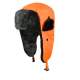 Caciula iarna de lucru cu protectie pentru urechi, matlasata, portocaliu fluorescent, marimea 59, ART.MAS MART-798096