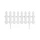 Gard de gradina decorativ, plastic, alb, set 4 buc, 50x30 cm MART-2211345