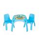 Masuta cu doua scaunele Pilsan King Study Table Bleu MAKS-1120