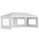 Pavilion pentru gradina/comercial, cadru metalic, material Oxford, 4 pereti, pliabil, alb, 5.85x2.95x2.70 m MART-AR178522