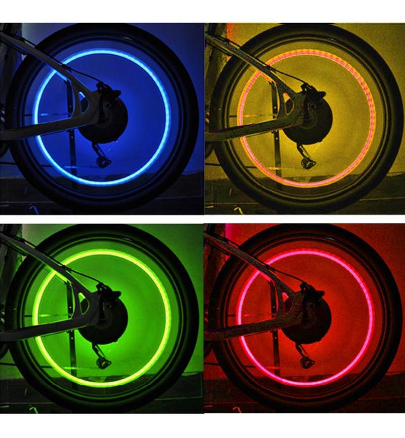Illuminate Landmark disk Set 2 capace ventil LED Culoare Albastru - ManiaMall